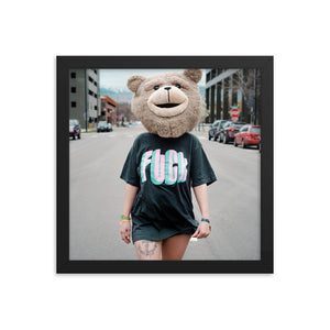 Fuck (Framed Print)