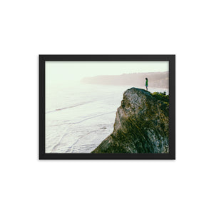 Sunset on the Rocks (Framed Print)