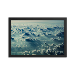 Sunset in the Clouds (Framed Print)
