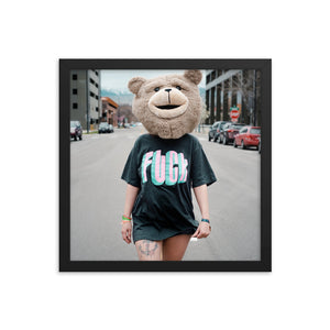 Fuck (Framed Print)