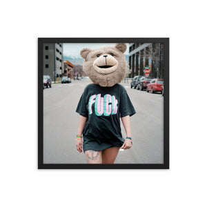 Fuck (Framed Print)