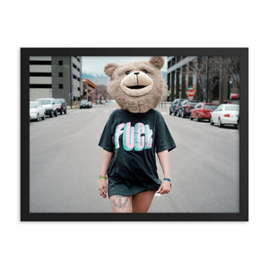 Fuck (Framed Print)