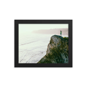 Sunset on the Rocks (Framed Print)