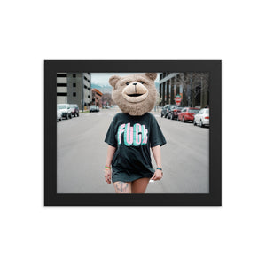 Fuck (Framed Print)