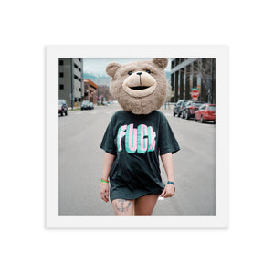 Fuck (Framed Print)