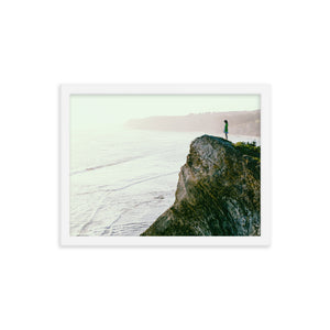 Sunset on the Rocks (Framed Print)