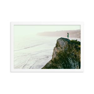 Sunset on the Rocks (Framed Print)