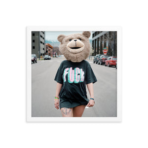 Fuck (Framed Print)
