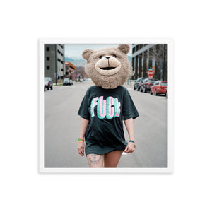 Fuck (Framed Print)