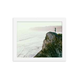Sunset on the Rocks (Framed Print)